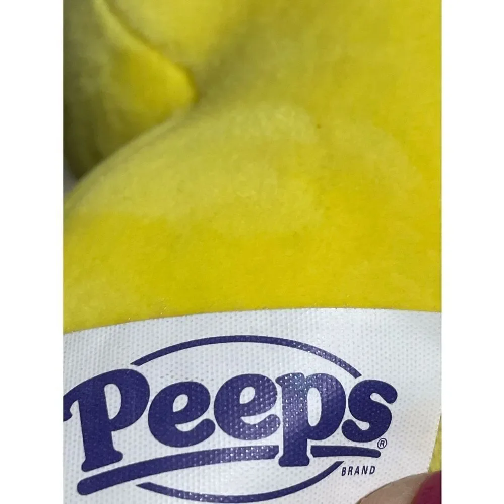 Bright Yellow Peep Marshmallow Plushie Toy Bunny